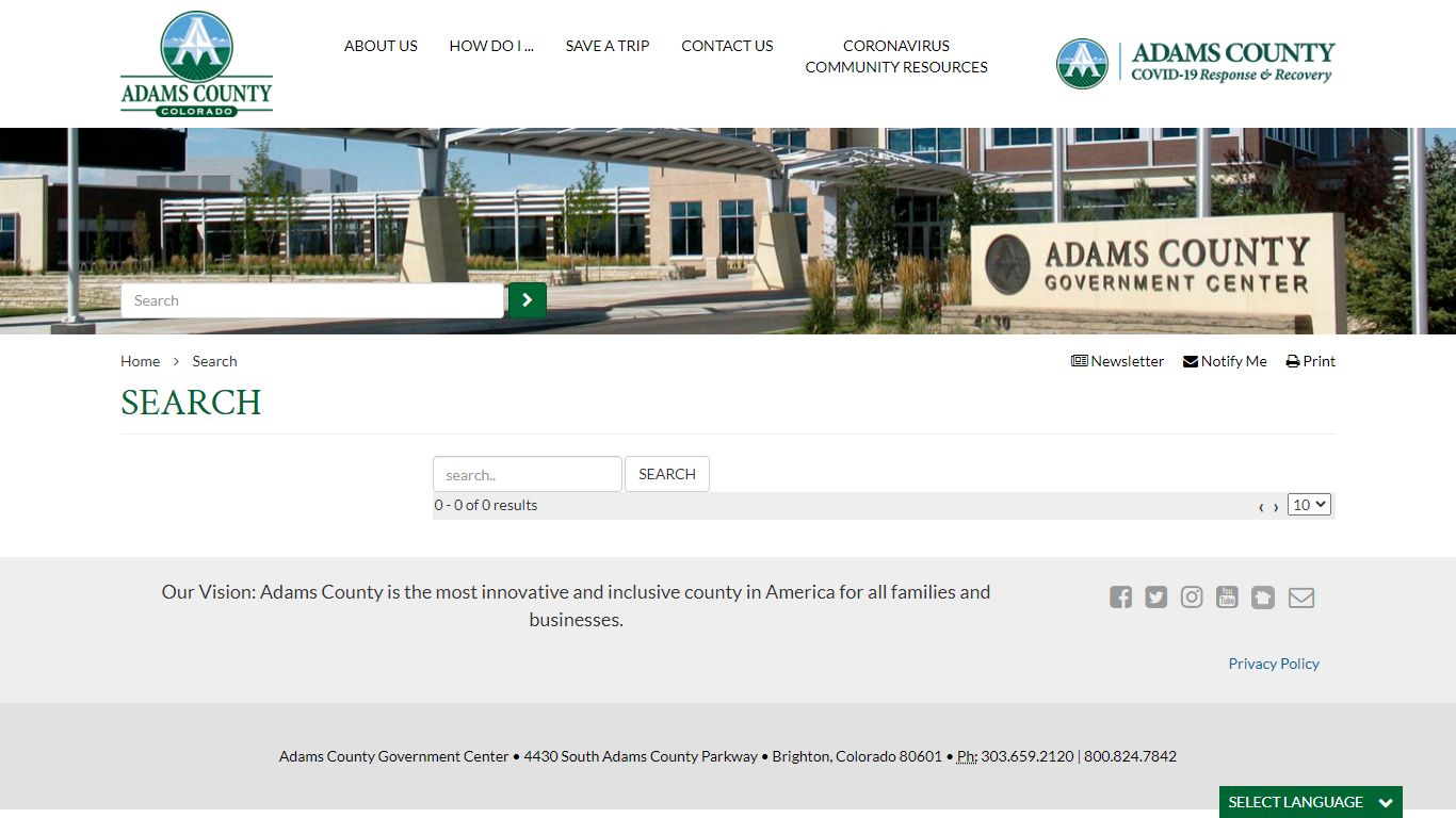 Search | Adams County Government